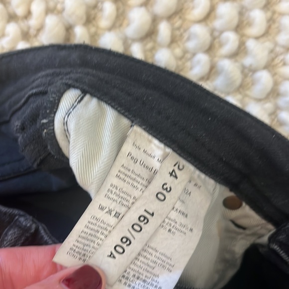 Acne studios Peg jeans in used black - Picture 7 of 9